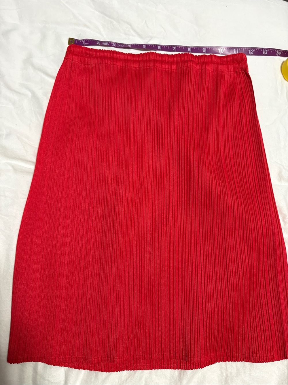 Issey Miyake Red Pleats Please Mini Skirt-size 3